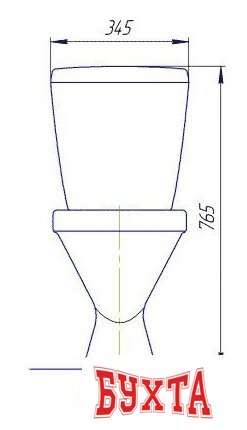Унитаз напольный Rosa Элегант (белый) 4