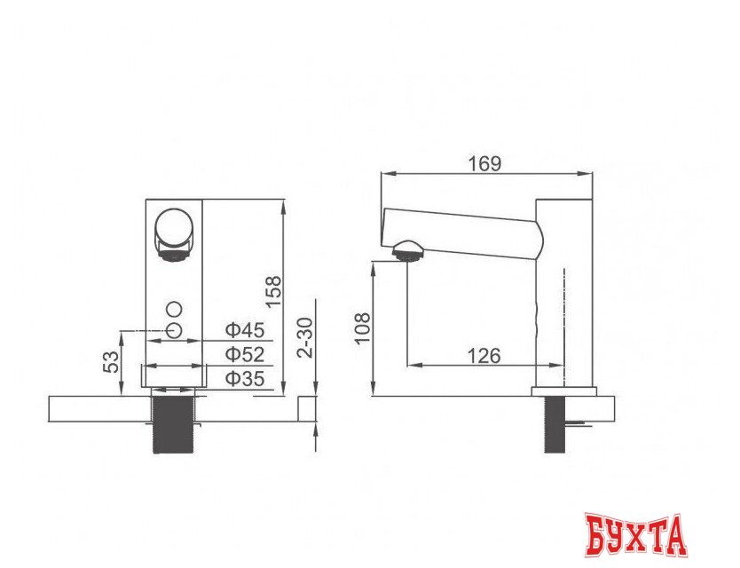 Смеситель Ledeme L1655D-1 3