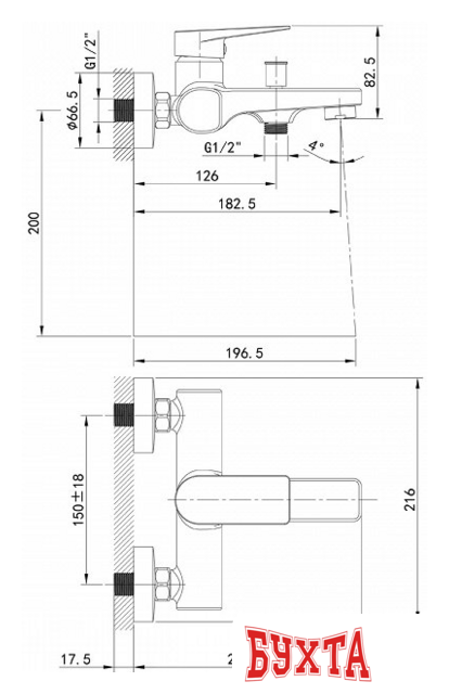 Смеситель IDDIS Bridge BRDSB00i02WA 3
