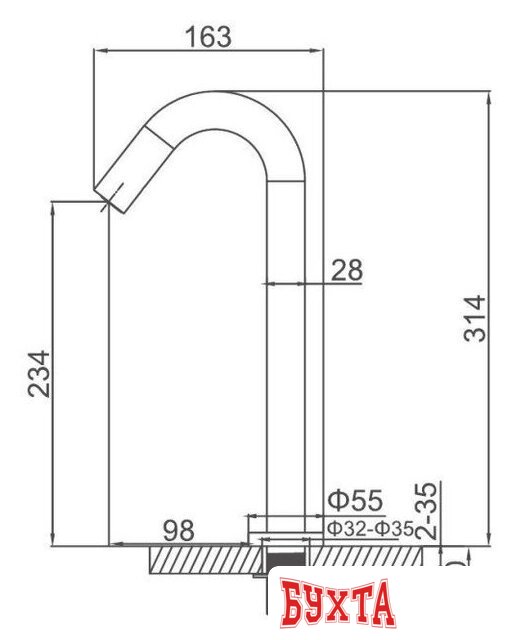 Смеситель Ledeme L1755-3 3