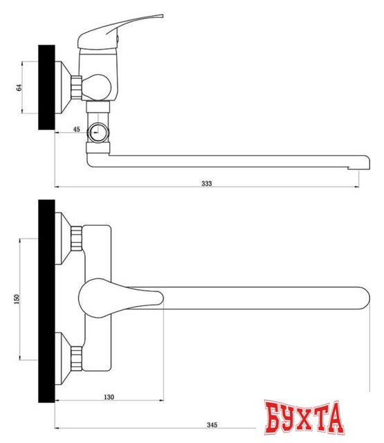 Смеситель Славен П31 4