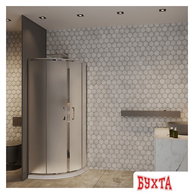 Душевой уголок Roxen Santi 55020-90C 90х90 (матовое стекло) 4