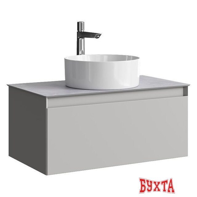 Мебель для ванных комнат Aqwella Тумба под умывальник Geometria GE01081ST+STG814X476GS