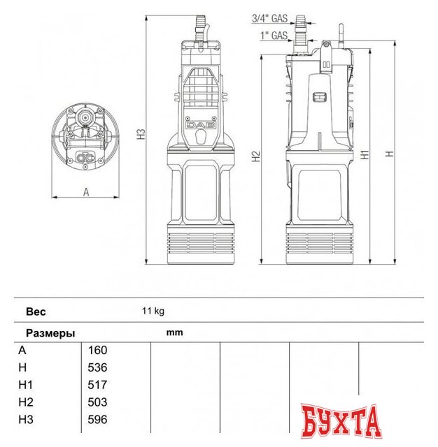 Колодезный насос DAB Diverron 900 M 2