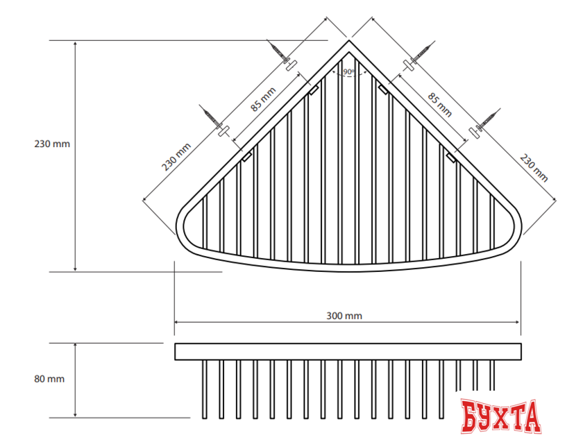 Мыльница Bemeta Cytro 146208332 2