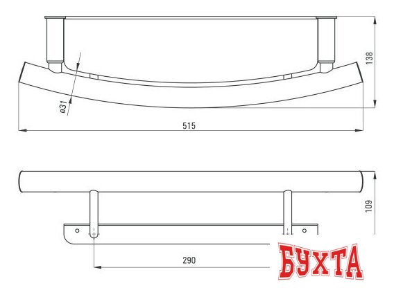 Поручень Deante Vital NIV B41L 4