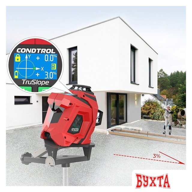 Лазерный нивелир Condtrol XLiner TruSlope 4