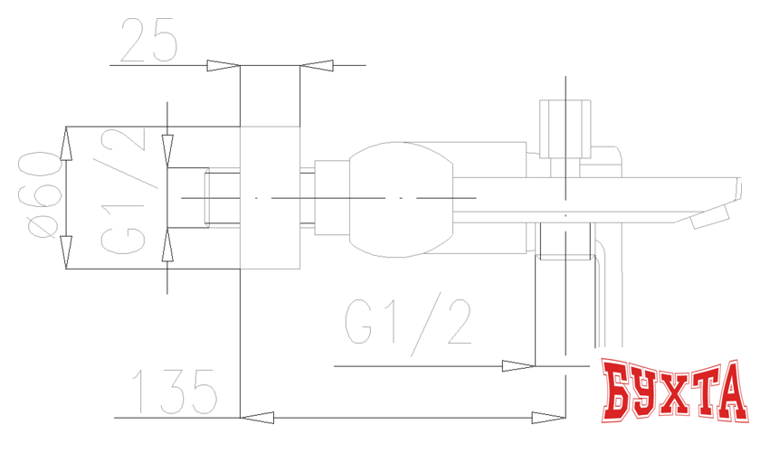 Смеситель Armatura Korund 4004-010-00 3
