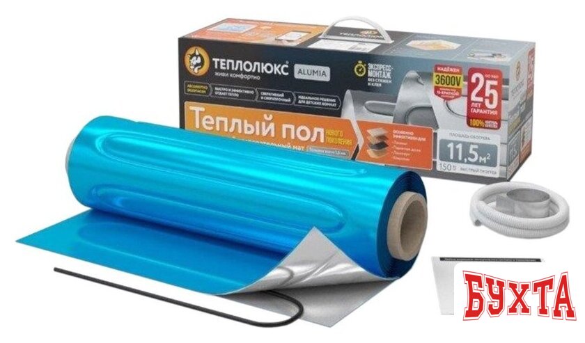 Нагревательный мат Теплолюкс Alumia 2250 Вт/15кв.м
