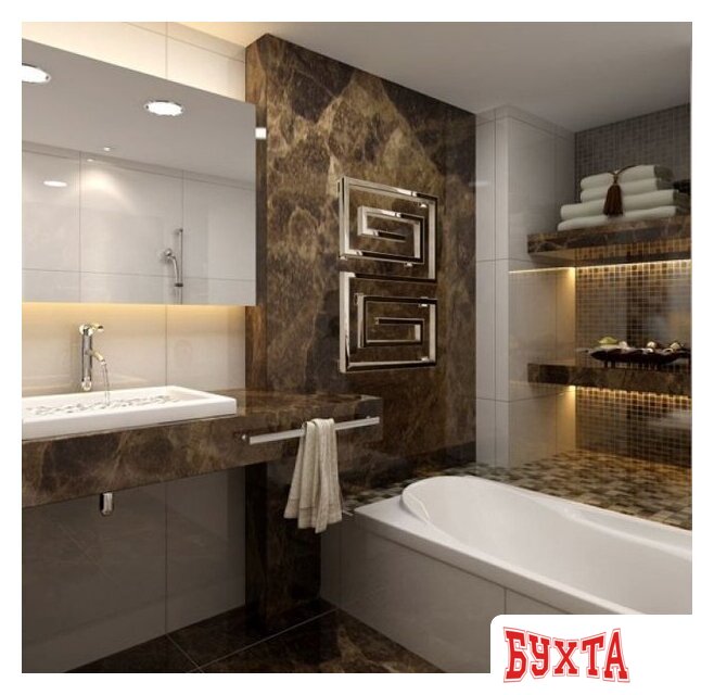 Полотенцесушитель Ростела Гармония L 1/2" 60x123 см 2