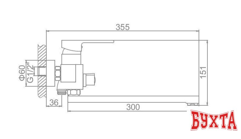 Смеситель Ledeme H30 L2230 2