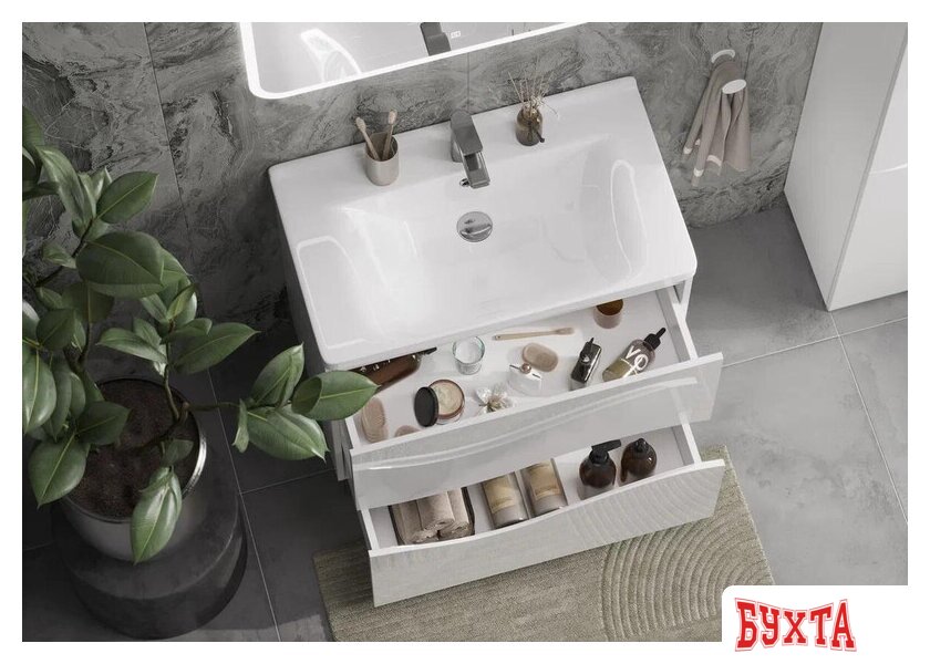 Мебель для ванных комнат Volna Тумба под умывальник 60.2Y Миранда (напольная) 4