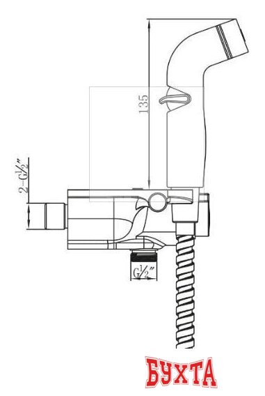 Гигиенический душ Lemark Solo LM7169CW 2