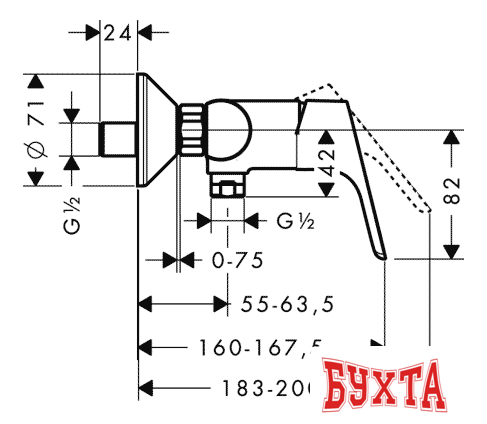 Смеситель Hansgrohe Focus E2 31960000 2