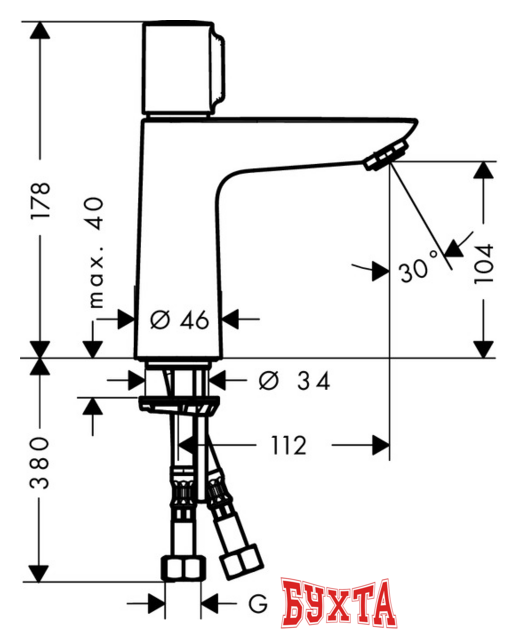 Смеситель Hansgrohe Select E 71751000 4