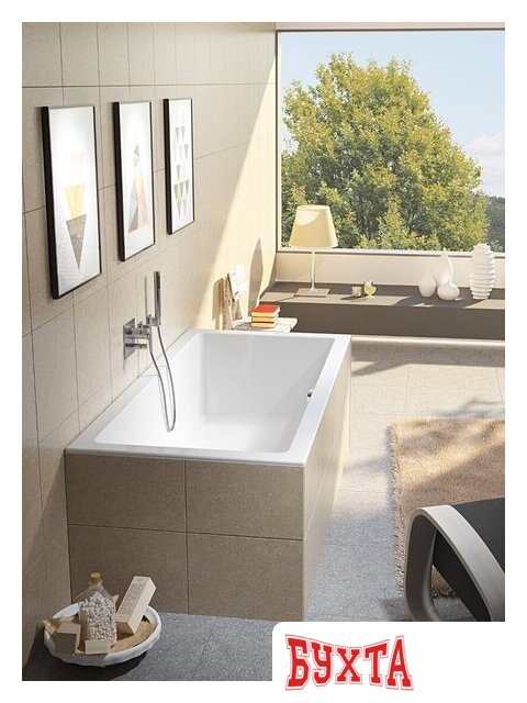 Ванна Riho Lugo 180x80 (без ножек) 4