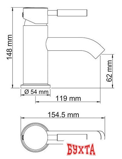 Смеситель Wasserkraft Main 4105 3