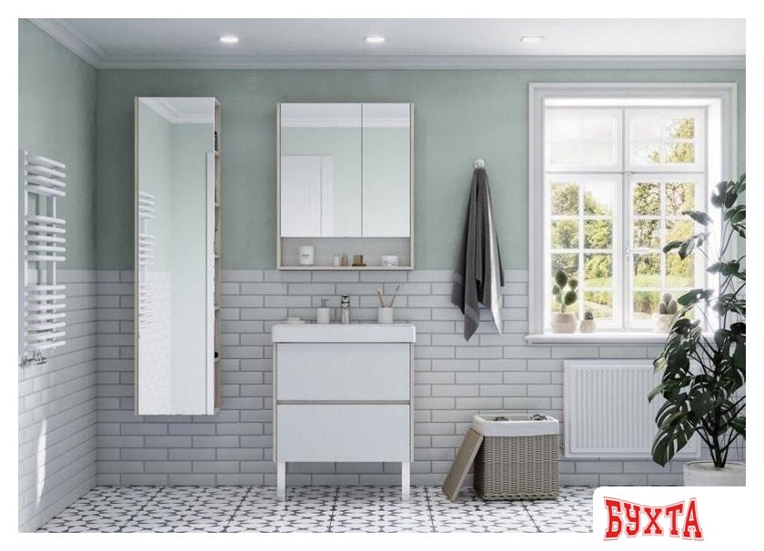 Мебель для ванных комнат Акватон Тумба под умывальник Сканди 70 1A251801SDB20 4