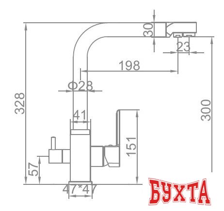 Смеситель Ledeme L4655-3 3