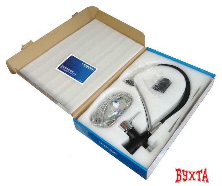 Смеситель Ledeme L4855B-2 (черный/черный) 5