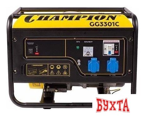 Бензиновый генератор Champion GG3301C 4