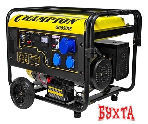 Бензиновый генератор Champion GG6501E+ATS 2