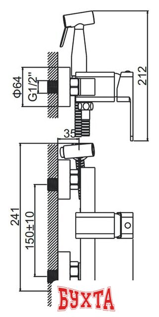 Гигиенический душ Ledeme L5233 2
