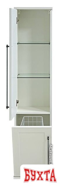 Мебель для ванных комнат Misty Шкаф-пенал Марта 35 (левый, белый) 2