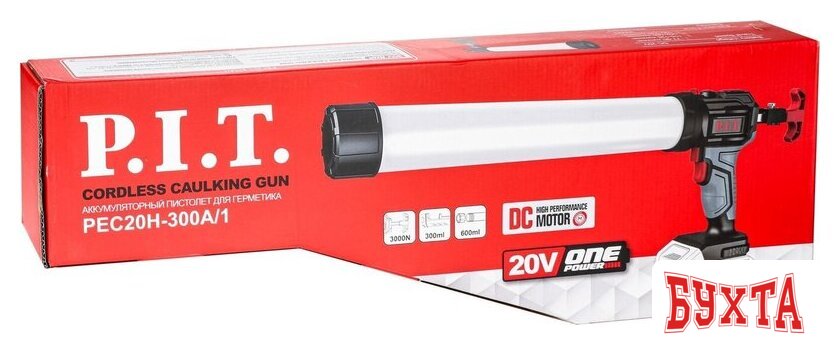 Пистолет для герметика P.I.T. PEC20H-300A/1 Solo (без АКБ) 2