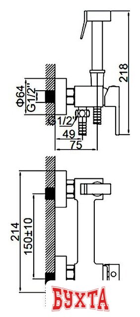 Гигиенический душ Ledeme L5398C-7 2