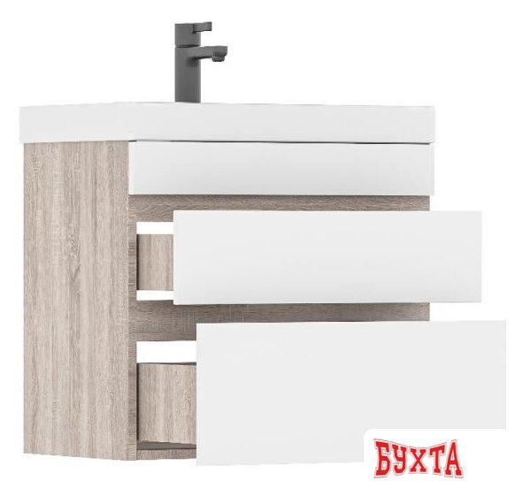 Мебель для ванных комнат Volna Тумба с умывальником Conty 80.2Y Lake 80 (подвесная) 3