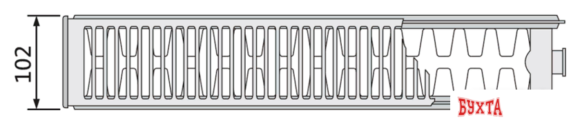 Стальной панельный радиатор Standard Hidravlika тип 22 500x1100 (белый) 4