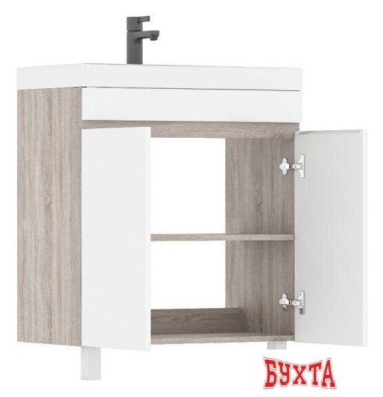 Мебель для ванных комнат Volna Тумба под умывальник Conty 70.2D (напольная) 2