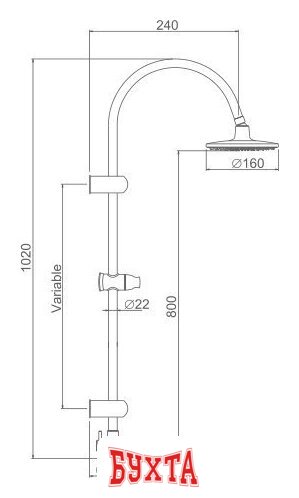 Душевая система Ledeme L2412 2