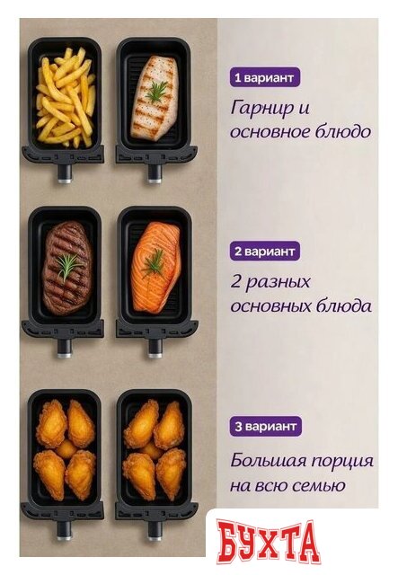 Аэрогриль (аэрофритюрница) Oulemei OLM-KZF025 3