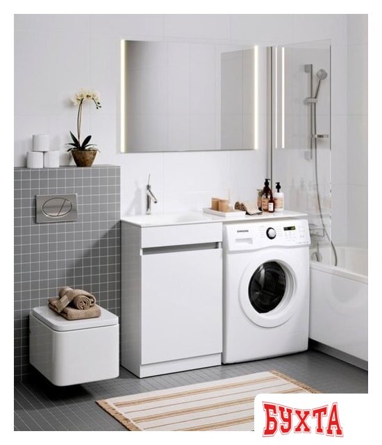 Мебель для ванных комнат Aqwella Тумба Forma 115 L FOR0105KL с умывальником Forma FOR.11.04.D-L 3