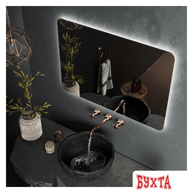 Мебель для ванных комнат Roxen Зеркало Bella Long 510055-140 140х70 2