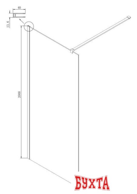 Душевая стенка Ambassador Set 15031109-ST16 5