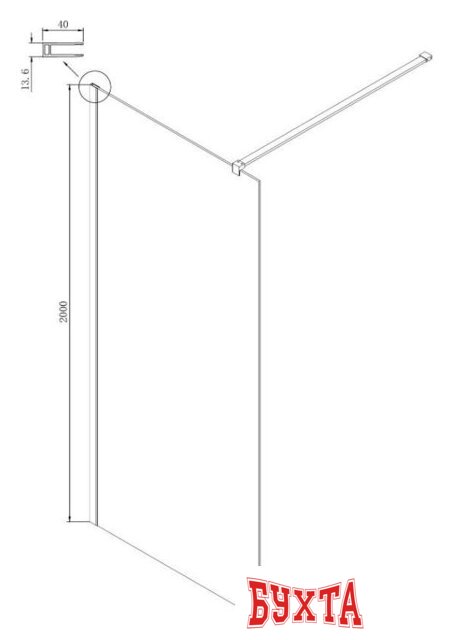 Душевая стенка Ambassador Set 15031110-ST17 5