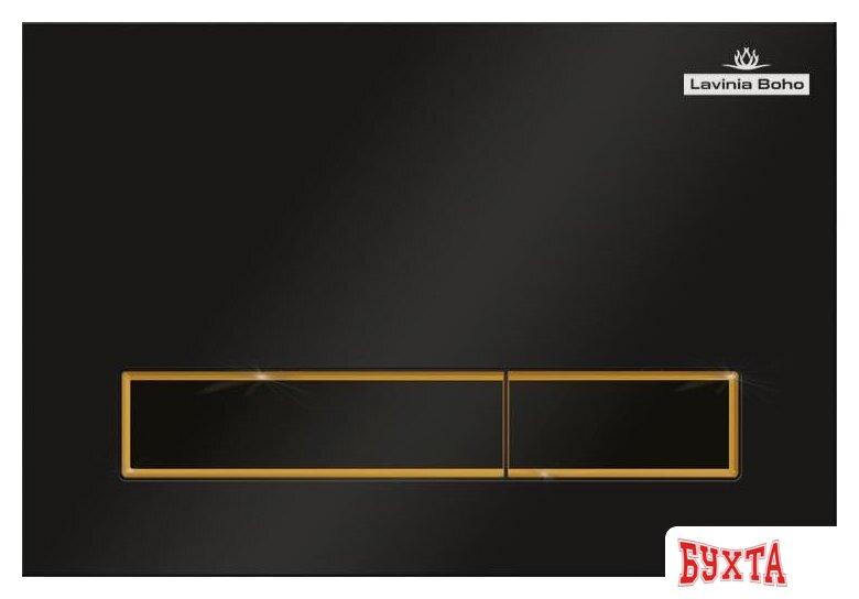 Панель смыва Lavinia Boho Relfix 38050801 (матовый черный/золотой глянец) 1