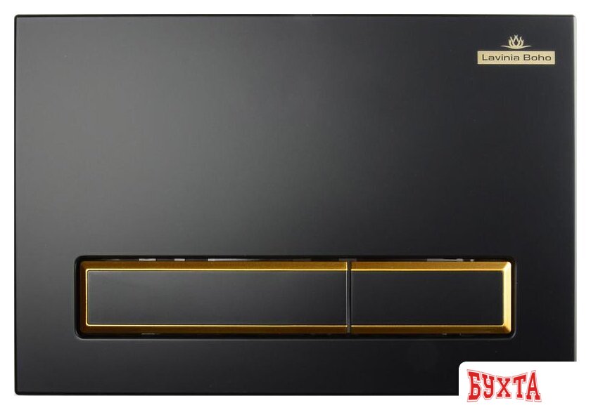 Панель смыва Lavinia Boho Relfix 38050801 (матовый черный/золотой глянец) 4