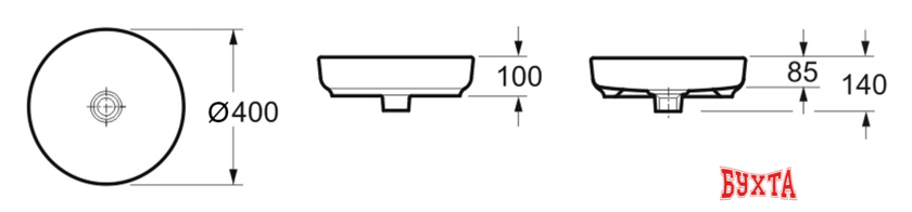 Умывальник Lavinia Boho Bathroom Sink Slim 33311005 4