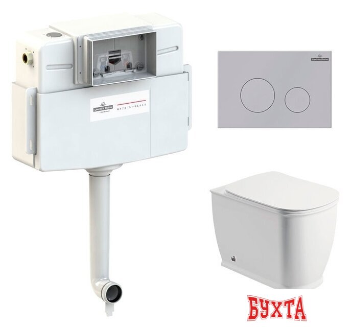 Унитаз приставной Lavinia Boho Relfix Bell Pro Set 4 в 1 77060211 (матовый пластик) 1