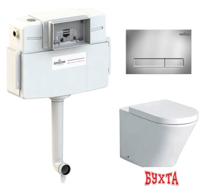 Унитаз приставной Lavinia Boho Relfix Biore Set 4 в 1 77060230 (хром пластик)