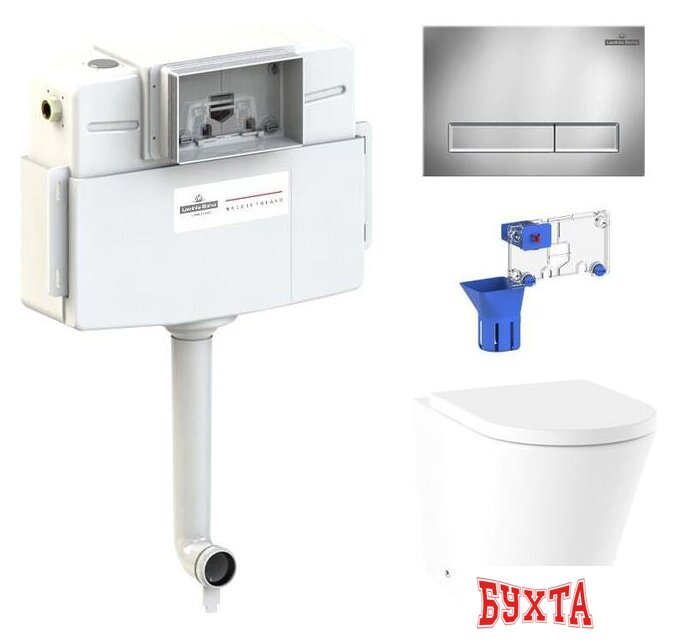 Унитаз приставной Lavinia Boho Relfix Biore 5 в 1 87060230 (хром пластик)