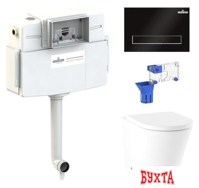 Унитаз приставной Lavinia Boho Relfix Biore 5 в 1 87060232 (черный пластик) 1