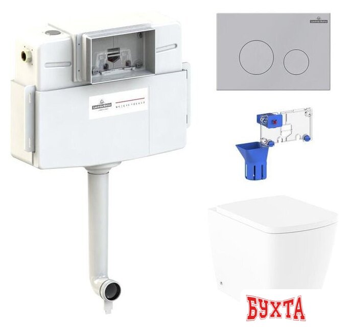 Унитаз приставной Lavinia Boho Relfix Aveo Rimless 5 в 1 87060259 (матовый пластик) 1