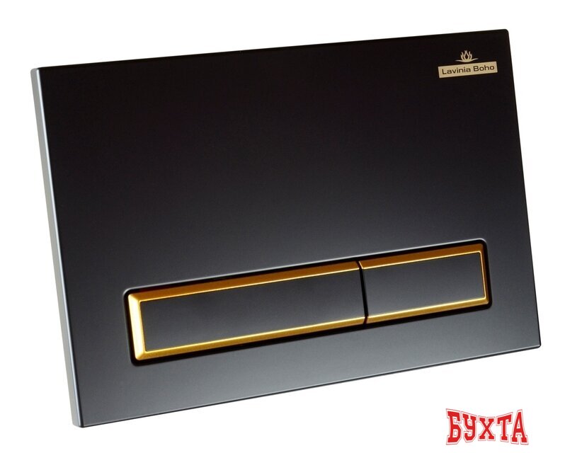 Инсталляция для унитаза Lavinia Boho Relfix 5 в 1 77020063 (матовый черный/золотой глянец пластик) 2