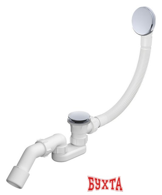 Ванна Wellsee FreeDom 165x80 231102005 (встраиваемая ванна белый глянец, ножки, сифон-автомат хром) 3