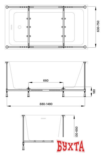 Каркас Wellsee Useful Extras 241905000 3